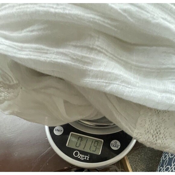 J Gee Dress Womens Sz Small White Lace Sleeveless Maxi Cottagecore Bridal Boho - Picture 13 of 13